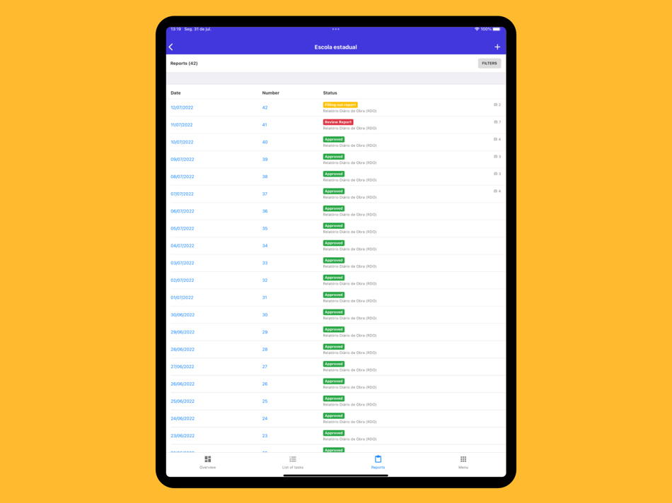 #3. Daily Report App (iOS) 由: Tiago Oliveira