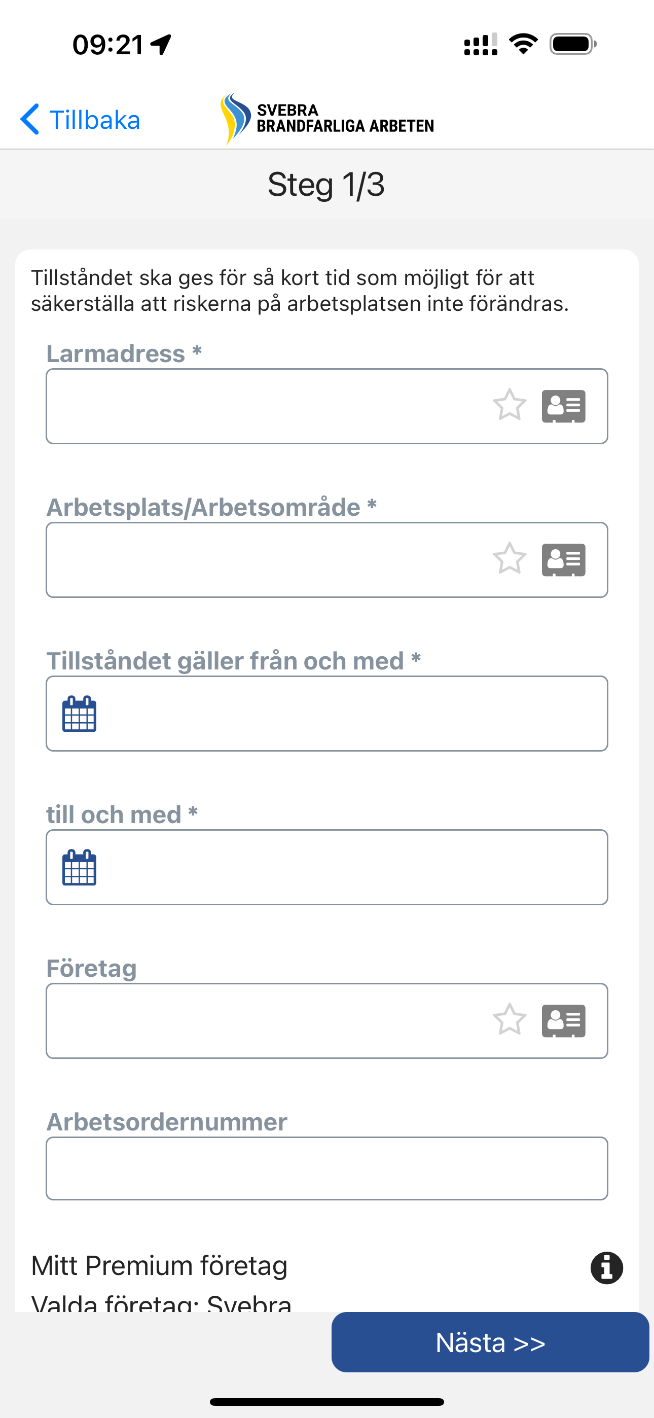 Brandfarliga arbeten screenshot 7
