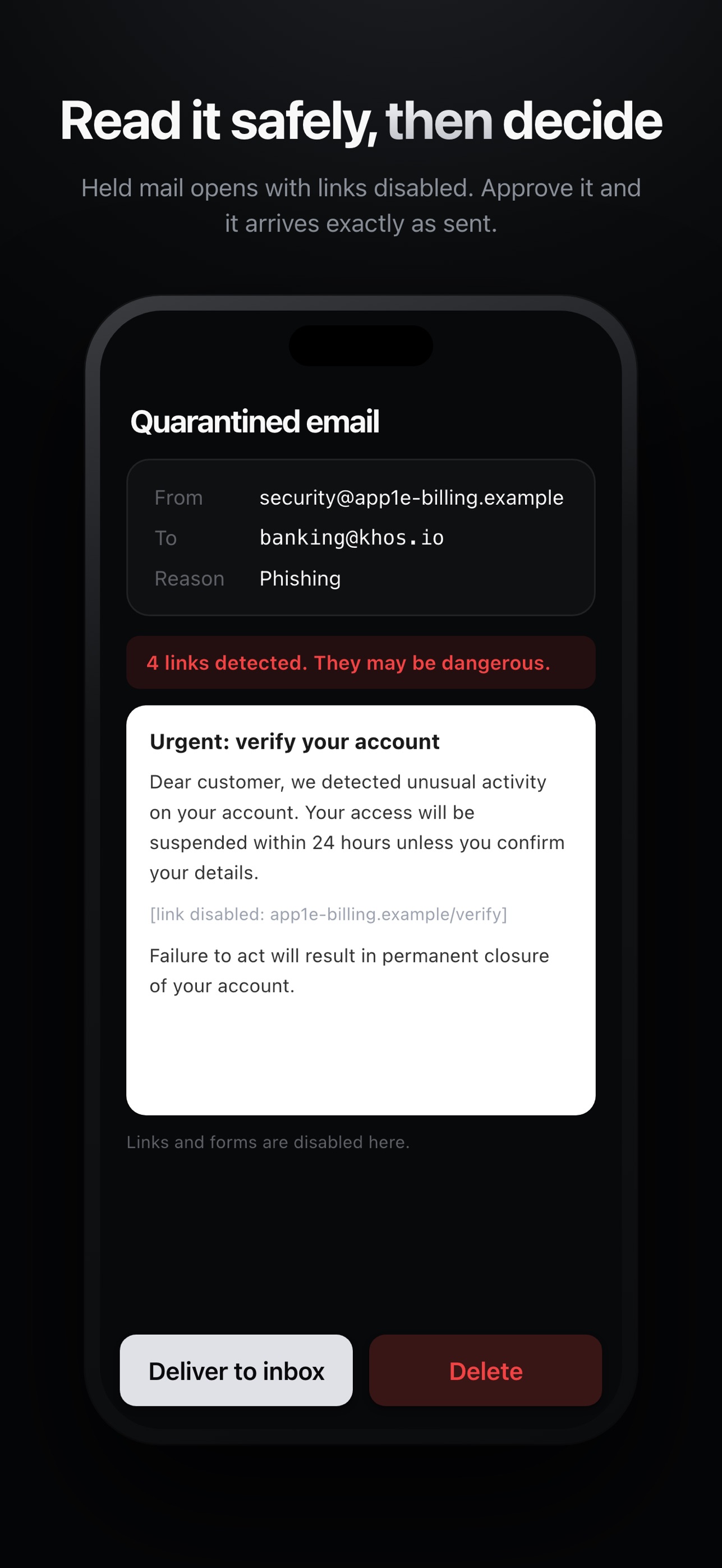 Screenshot 3 of Khos: Email Alias Privacy
