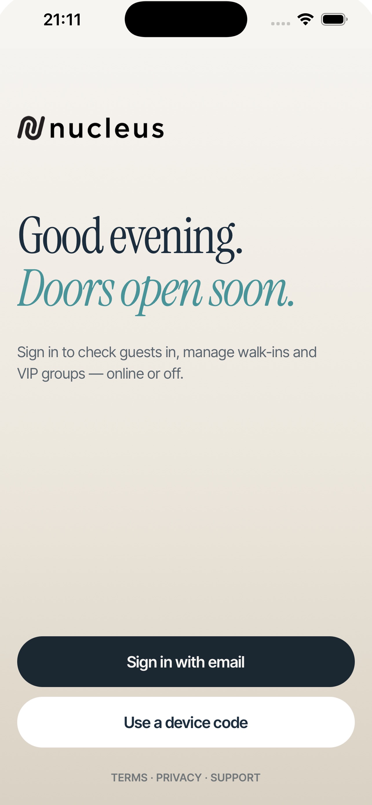 Screenshot 1 of Nucleus Events