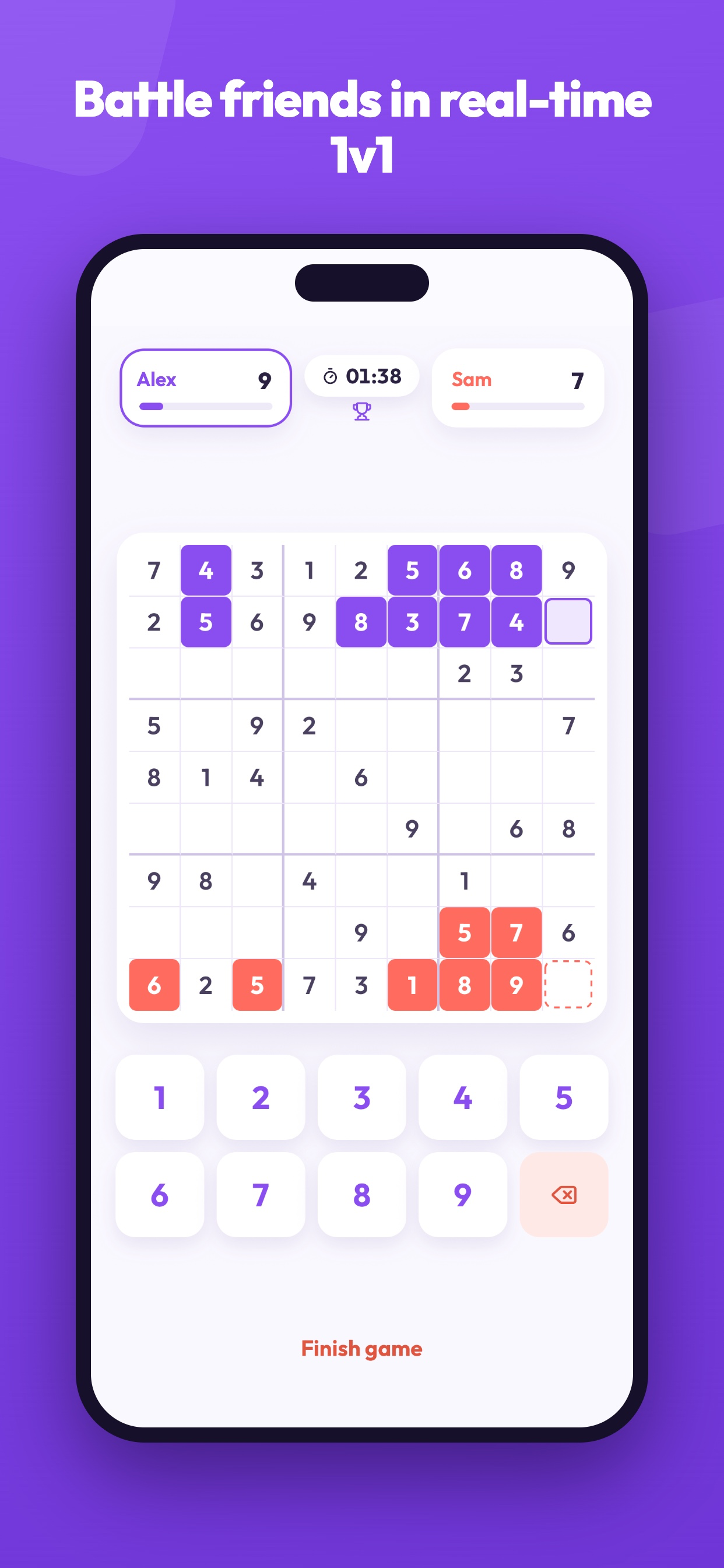 Sudoku Online: Multiplayer 1v1