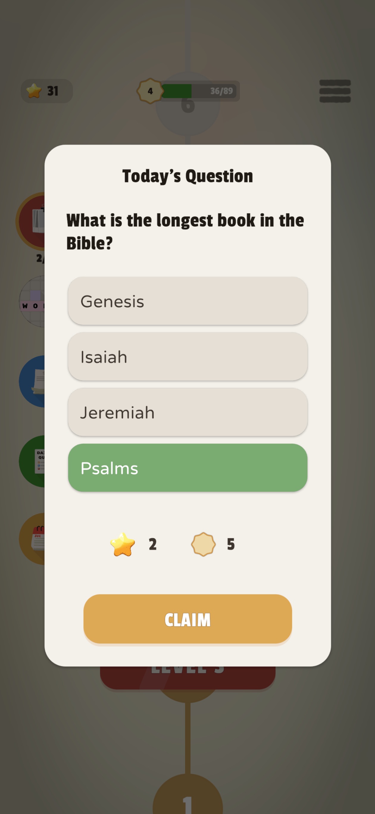 Screenshot 3 of Bible Journey: Quiz & Puzzle