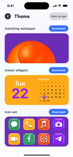 Capture d'écran de Widget Thèmes & Fond D'écran sur iPhone 5