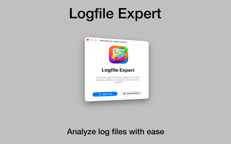 #1. Logfile Expert (macOS) โดย: Uli Grossek