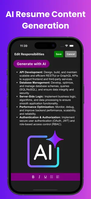 AI Resume Builder - Resumint screenshot 3