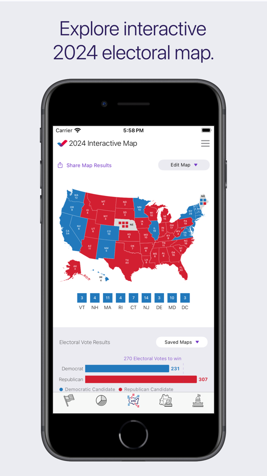 #3. Ballotics: Election Data & Map (iOS) 由: Antwon Key