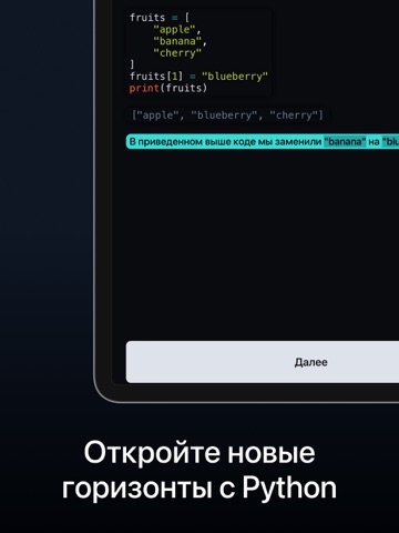 Изучаем Python: CodX iPad screenshot 2