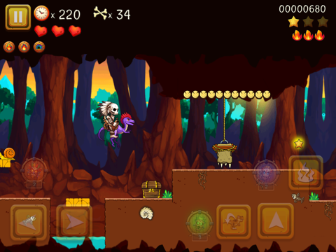 Super Tribe Boy: Dino Run iPad screenshot 2 - Games app