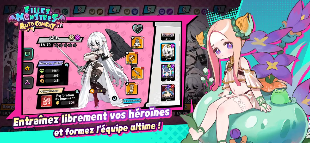 Monmusu Girls: Autobattler Hack screenshot 3 - iOS game interface
