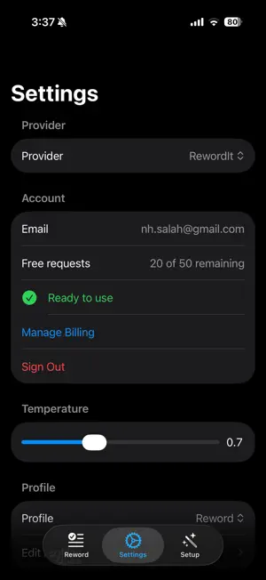 RewordIt App screenshot 3
