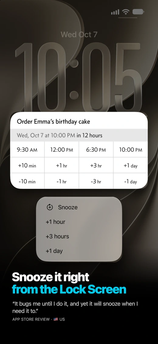 Due - Reminders & Timers search result