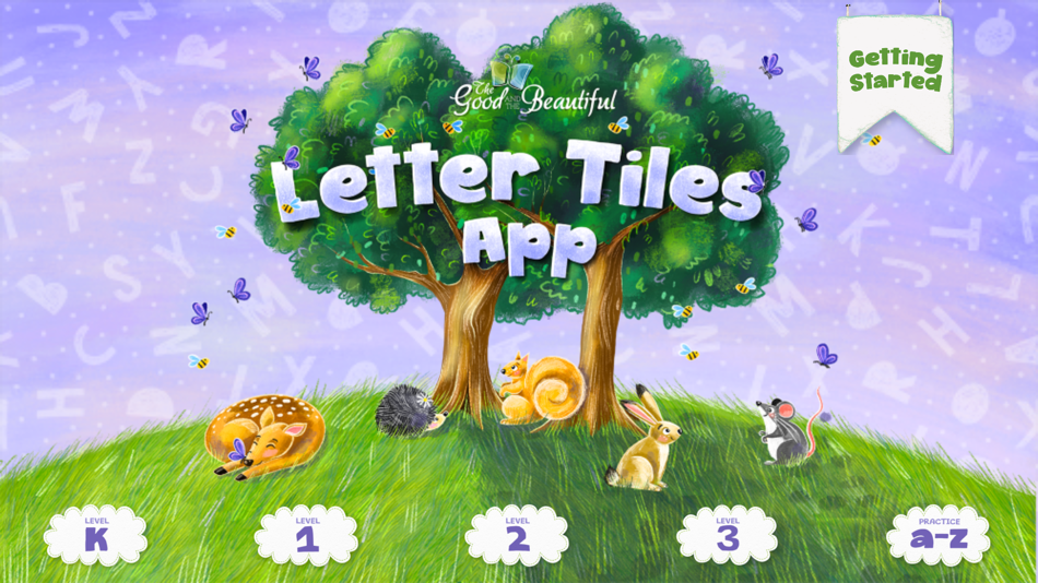 #1. Letter Tiles: Good & Beautiful (iOS) Podle: The Good and the Beautiful LLC