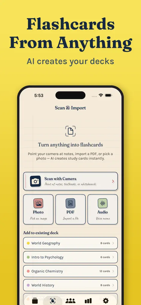 StudyDeck - AI Flashcards - Education App | MWM