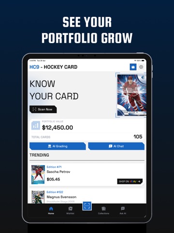 Hockey Card Scanner - HC9 iPad screenshot