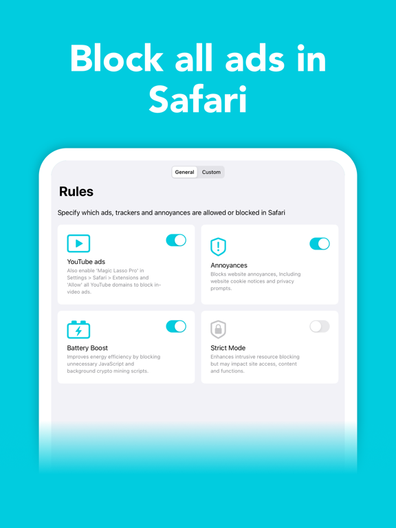 Screenshot #5 pour Ad blocker by Magic Lasso