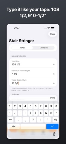 Stair Stringer Calculator Pro screenshot 4