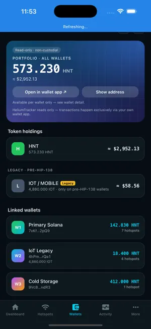 HeliumTracker.io screenshot 1