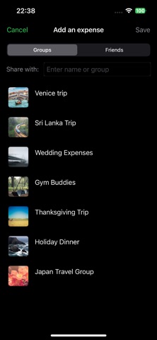 CostSplit App screenshot