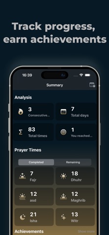Hudan - Missed Prayer Tracker Screenshot 2 of 3