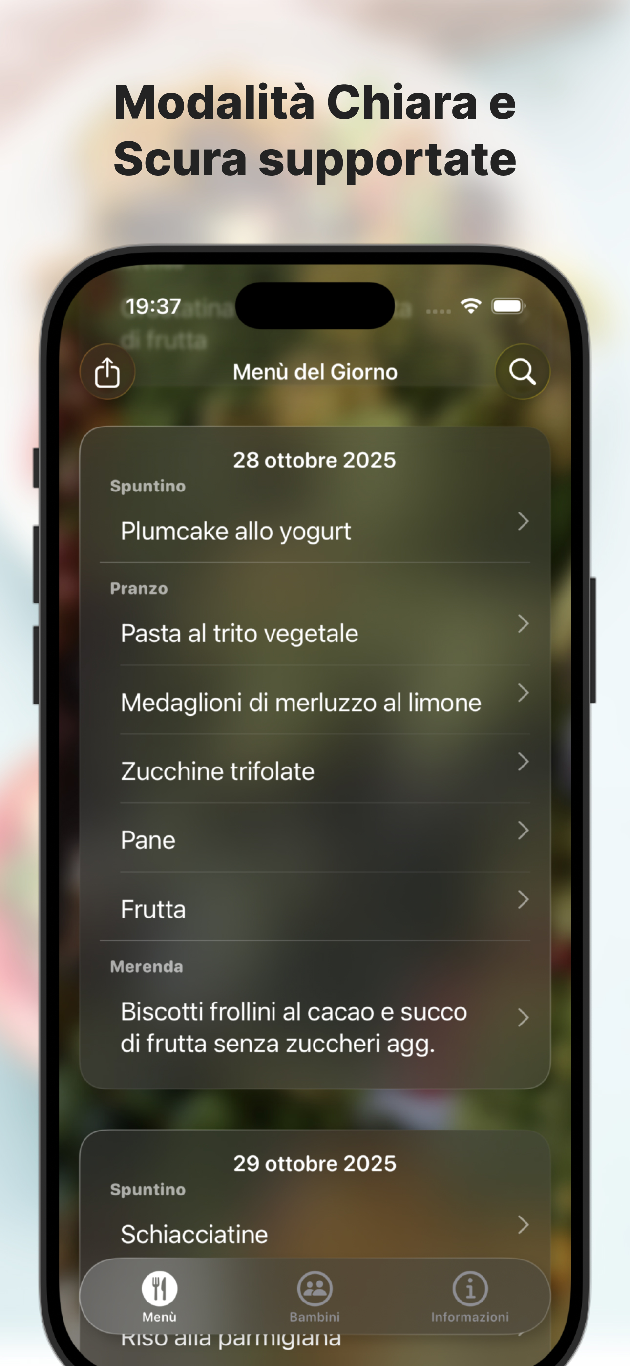 Menu Scuola Roma