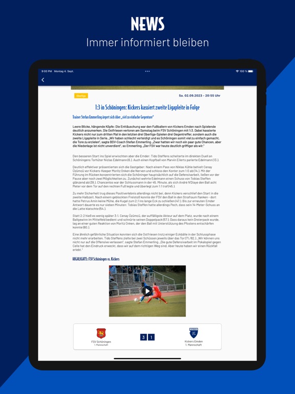 Screenshot #5 pour BSV Kickers Emden