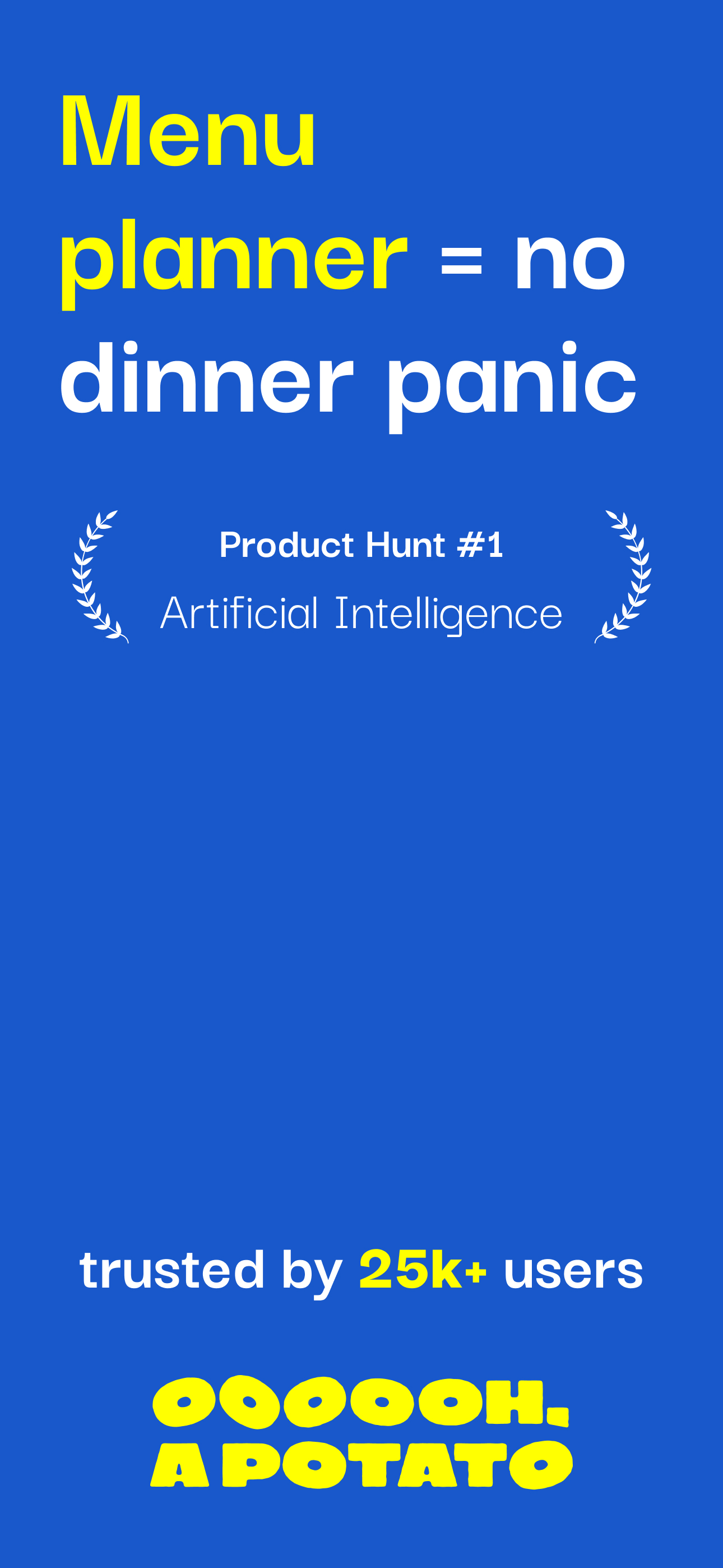 Menu planner - OH, a potato!