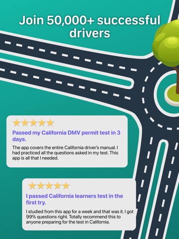 DMV Permit Written Test 2026. iPad screenshot