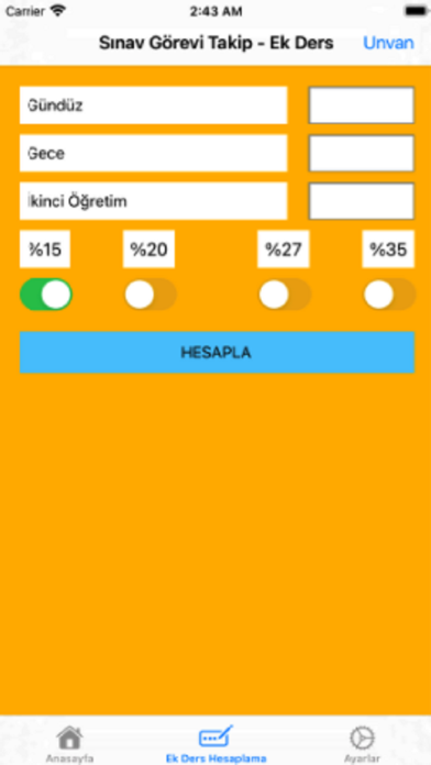 Sınav Görevi Takip&Kazanımlar Screenshot
