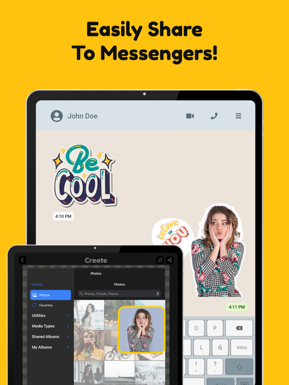 Screenshot #6 pour Sticker Maker, GIFs, Memes