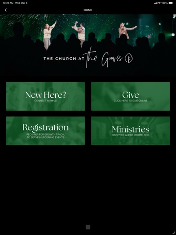 The Church at the Groves iPad screenshot