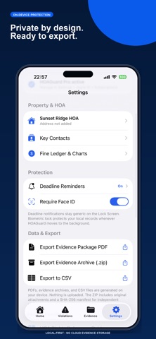 HOAGuard: HOA Evidence Log iPhone screenshot