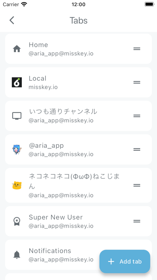#4. Aria for Misskey (macOS) 由: Takehito Yasui