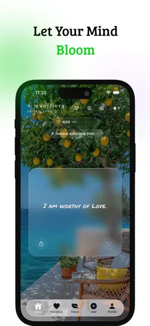 Manifiora - Daily Affirmations screenshot 1
