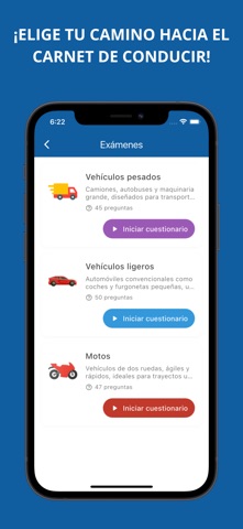 Examen teórico de conducir screenshot