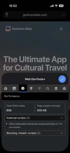 Web DevTools+ iPhone screenshot 5