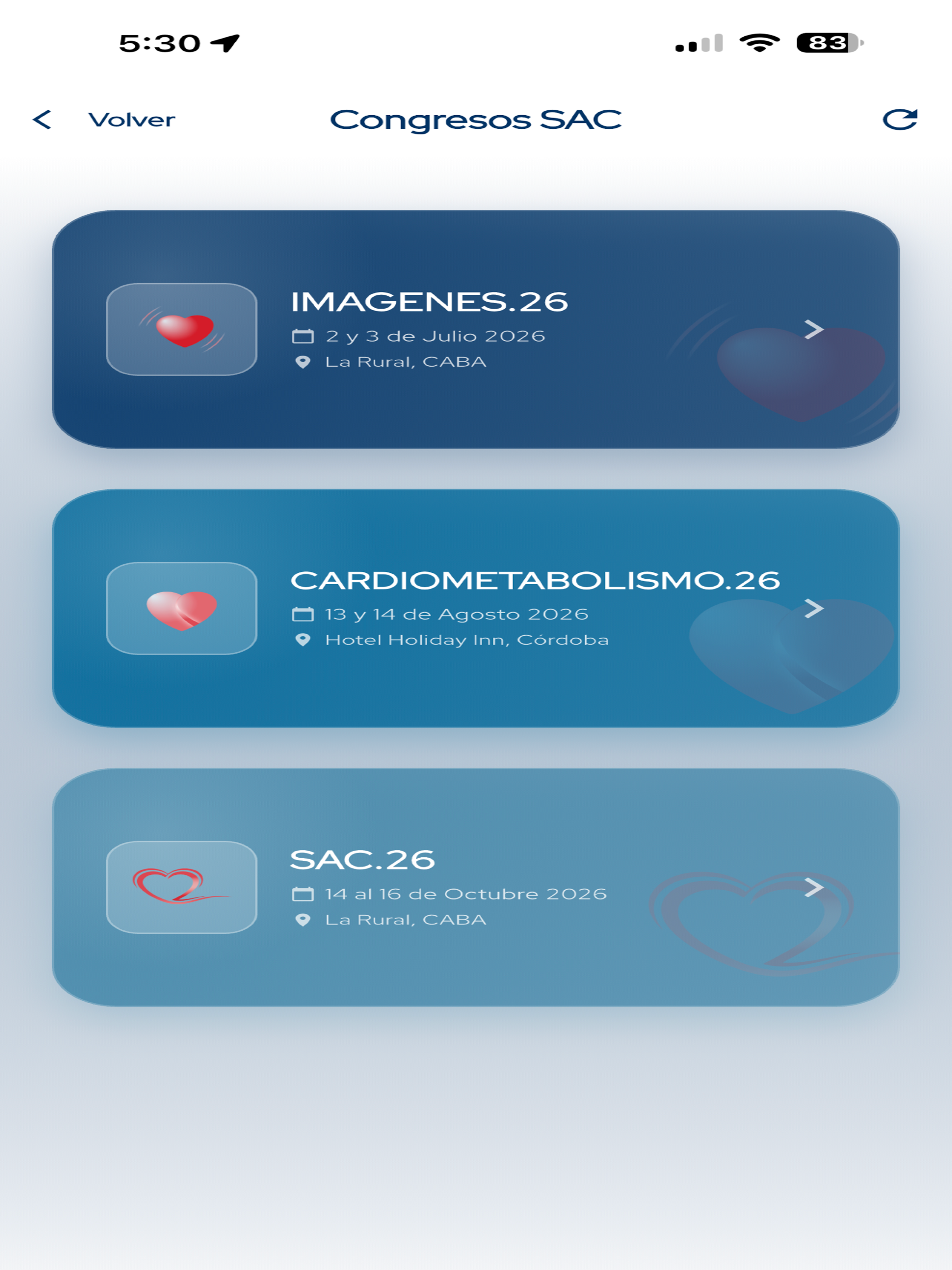 SAC - Soc. Arg. de Cardiología screenshot 12