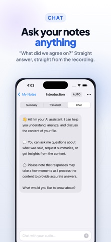 AI Summary: Meeting Note Taker Screenshot 7 of 8