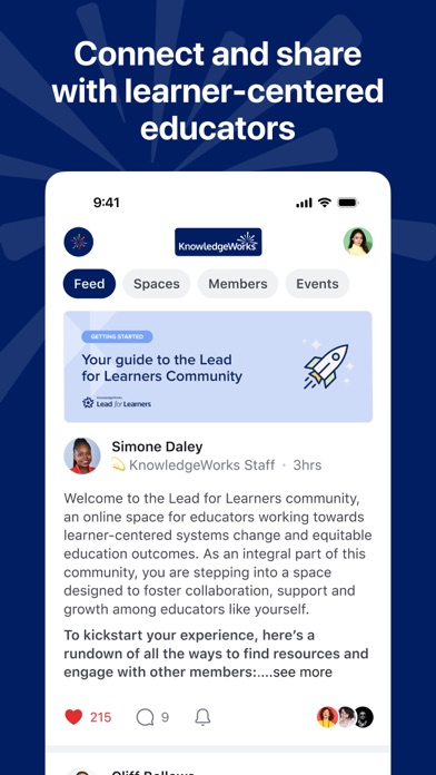 KnowledgeWorks Community iPhone screenshot 1 - Social Networking app