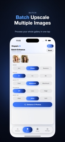 Megapix: AI Photo Upscaler iPhone screenshot