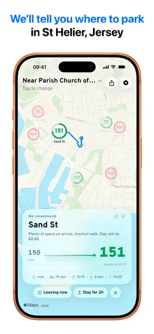 carparks.je iPhone screenshot 1