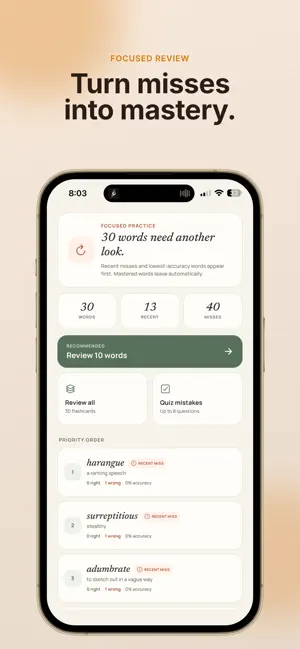 Sereno: SAT Vocabulary screenshot 4
