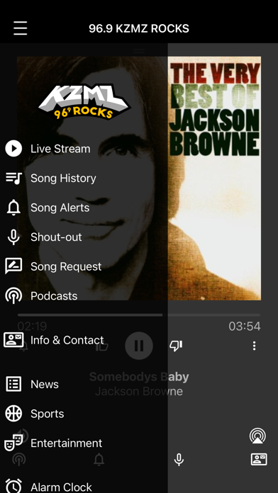 96.9 KZMZ Classic Rock Screenshot