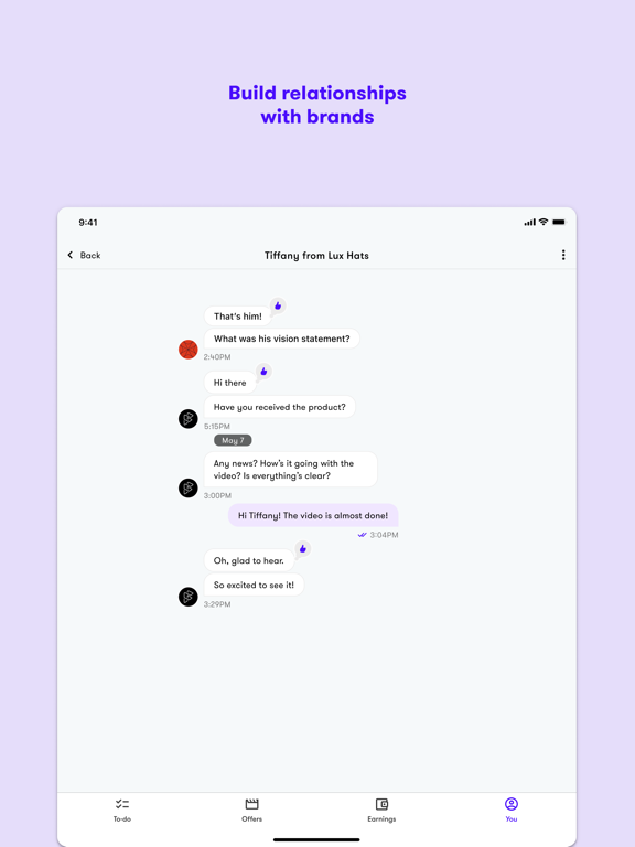 Billo Creator - Sell Content iPad screenshot 4 - Business app