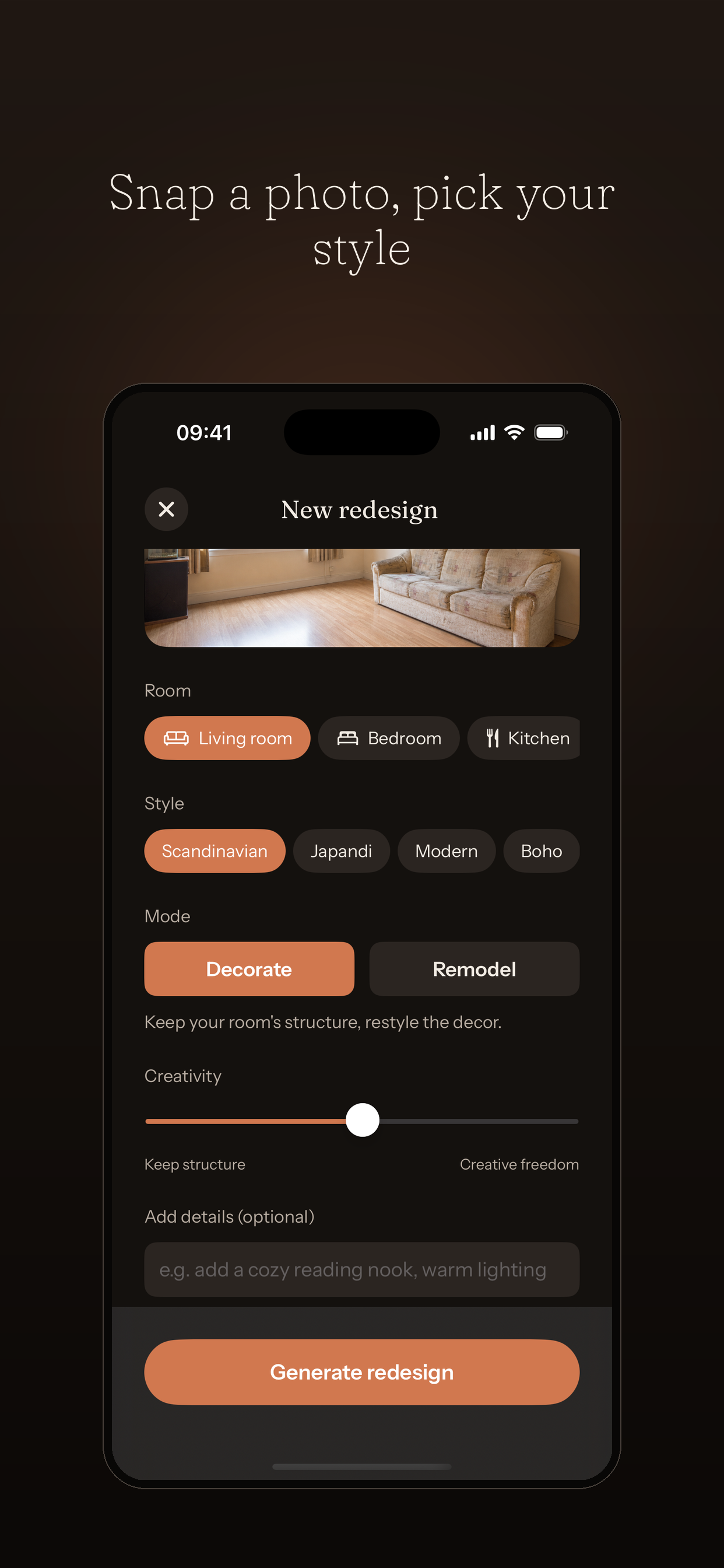 Roomora: AI Interior Design screenshot 3