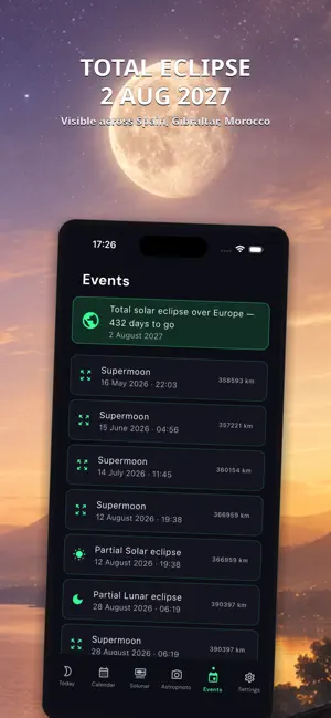 Moon Phase Calendar Offline iPhone screenshot 5