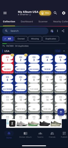 Soccer Sticker Album 2026 screenshot 2
