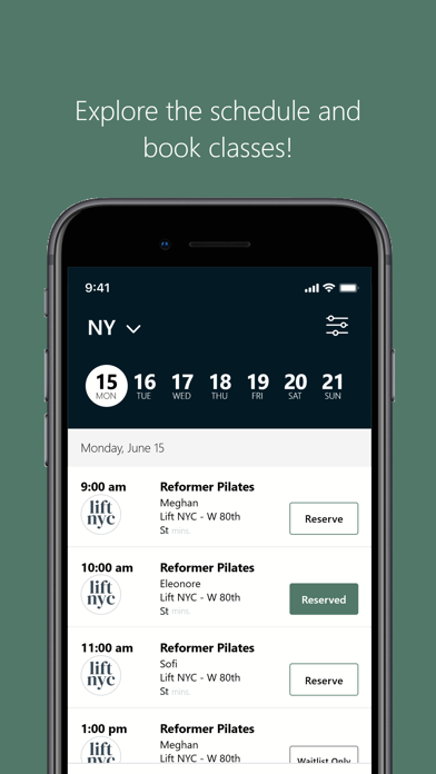 Lift NYC iPhone screenshot 3 - Health & Fitness app