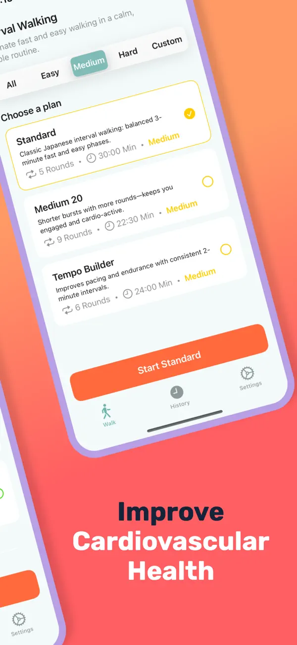 Screenshot #2 pour Mindful Walker - HIIT Timer