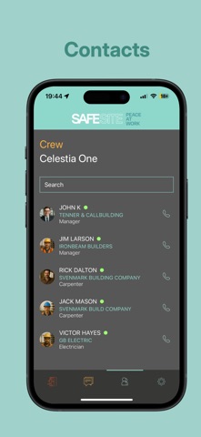 SAFESITE - Peace At Work iPhone screenshot