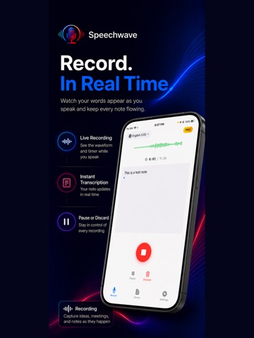SpeechWave: Voice to Text iPad screenshot